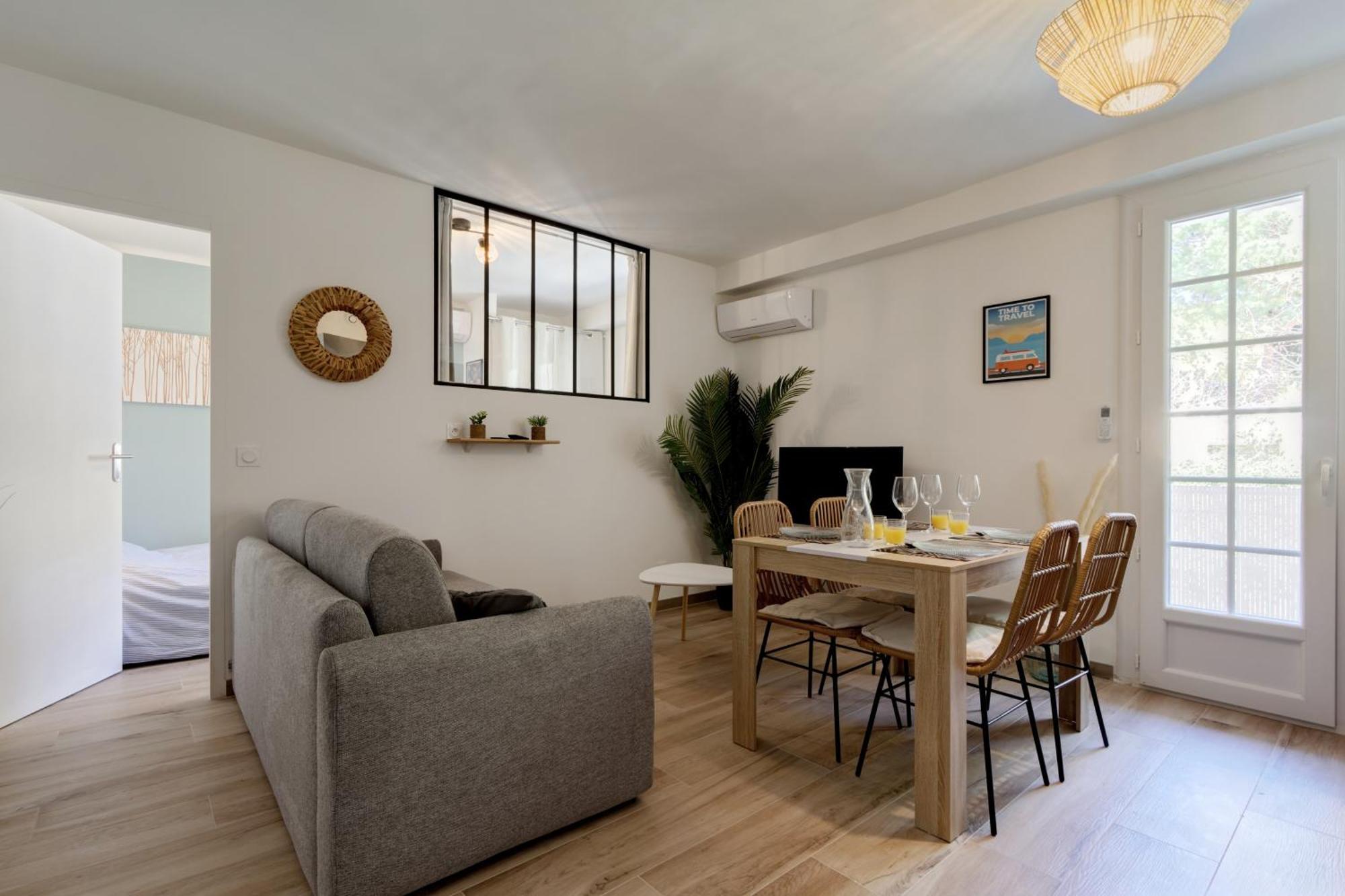 Apartamento 016- T2 Tropisme, 1 Chambre,clim,wifi,parking *
